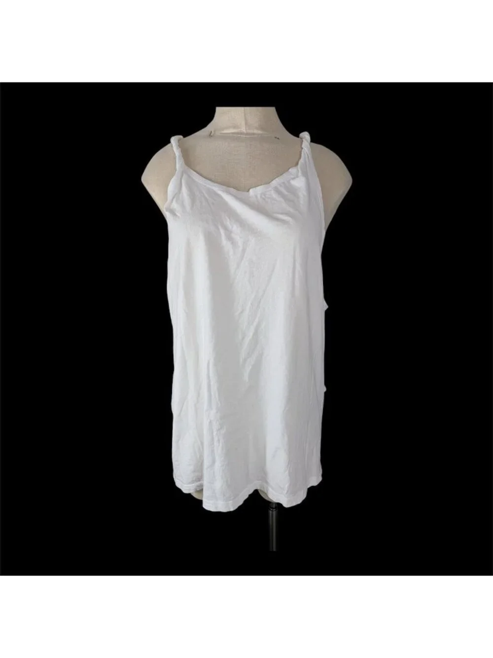 Free People White sleeveless camisole tank top women's size M
